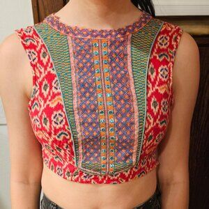 Colorful Boho Crop Top